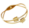 Elegant Gold Plated Stainless Steel Butterfly Bracelet