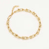 U Link Paperclip Stainless Steel Gold Bracelet