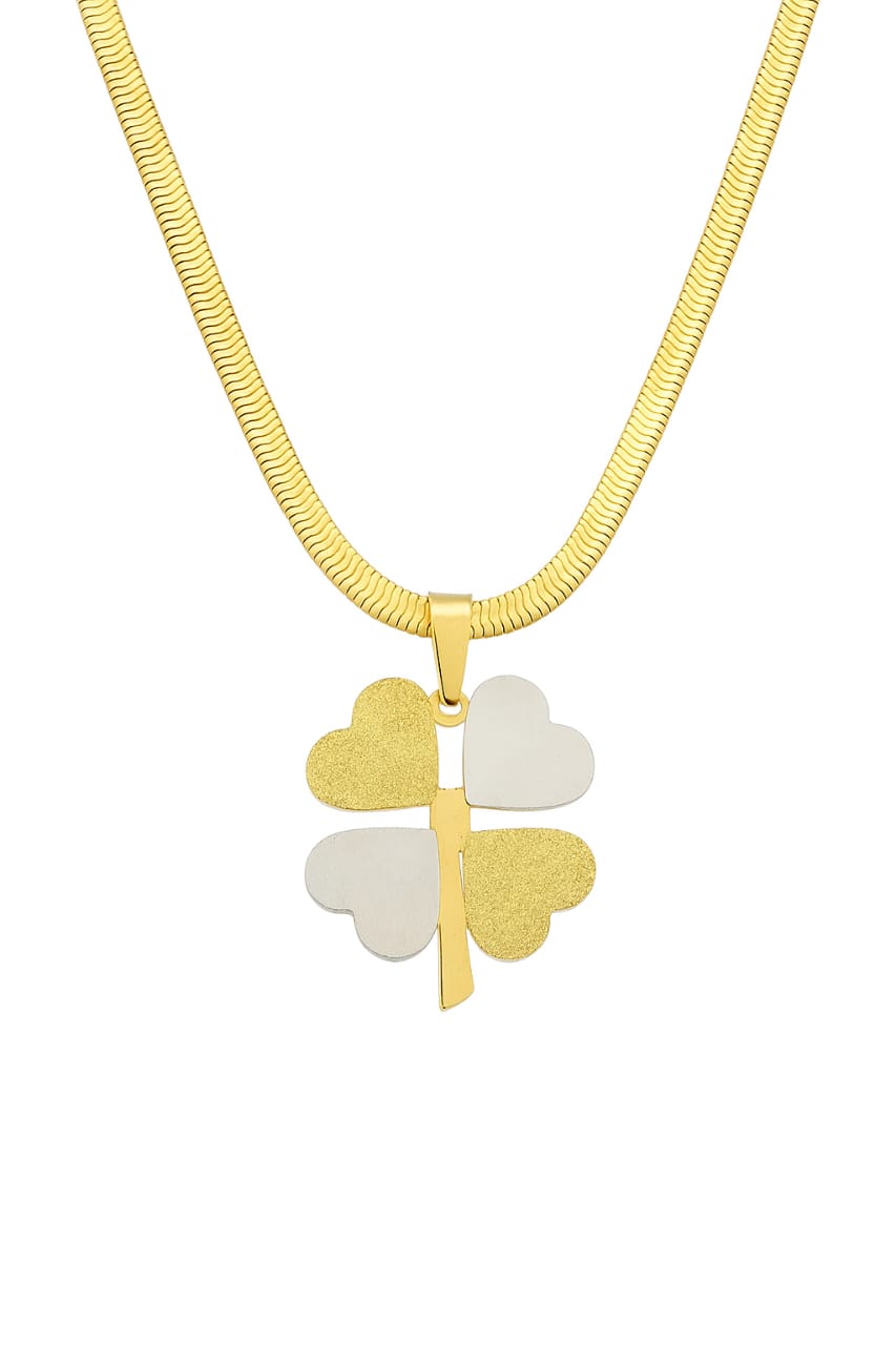 Elegant Four-Leaf Clover Pendant Necklace