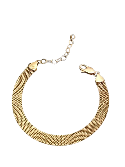 Mesh Gold Bracelet – Elegant, Lightweight & Anti-Tarnish
