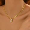 Elegant Four-Leaf Clover Pendant Necklace