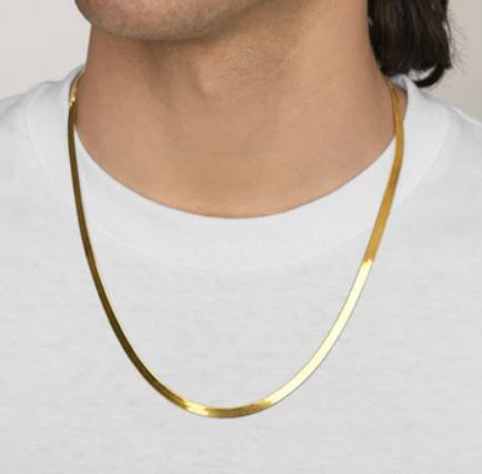 Sleek Snake Chain for Men – Silver & Gold