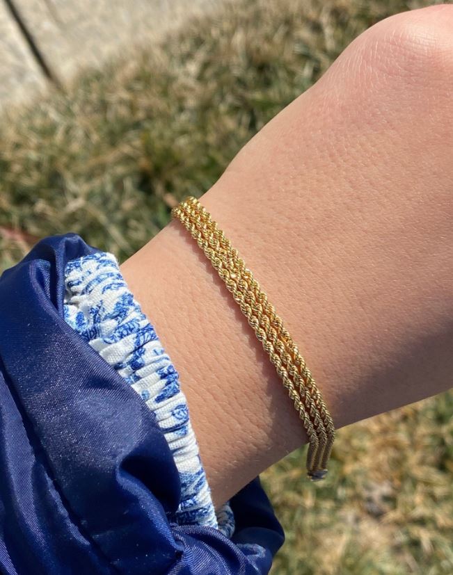Triple Layer Roped Chain Bracelet