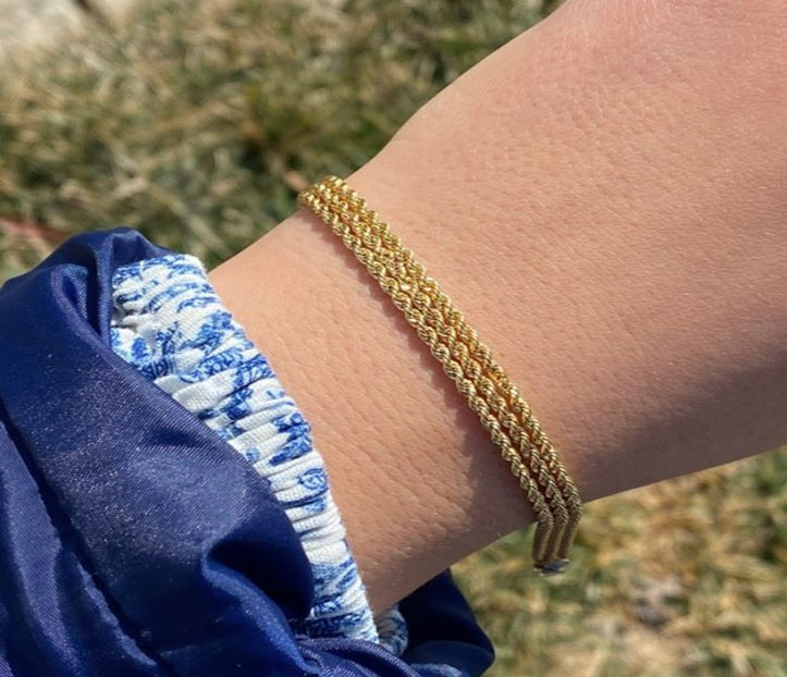 Triple Layer Roped Chain Bracelet