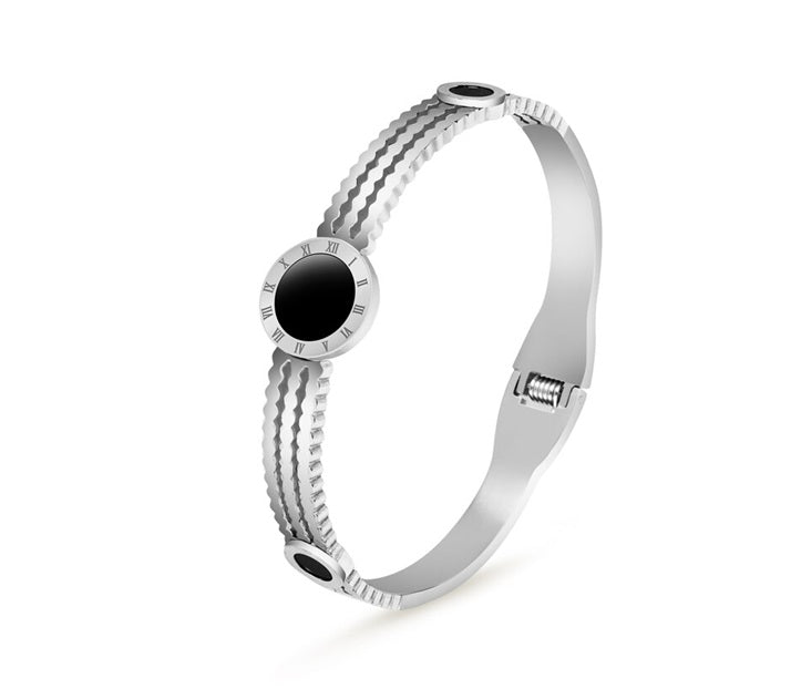 Silver-Plated Roman Numeral Bracelet